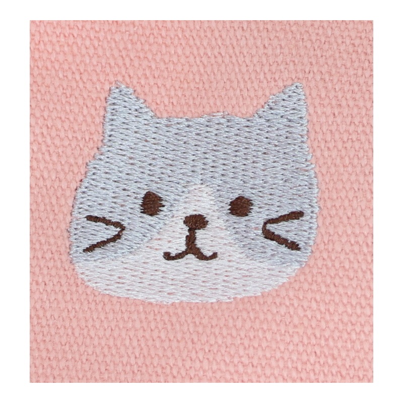 Fuku Fuku Nyanko カラフルトート ピンク 猫柄 ネコ柄 大容量 猫グッズ マチ付き かわいい プレゼント 雑貨