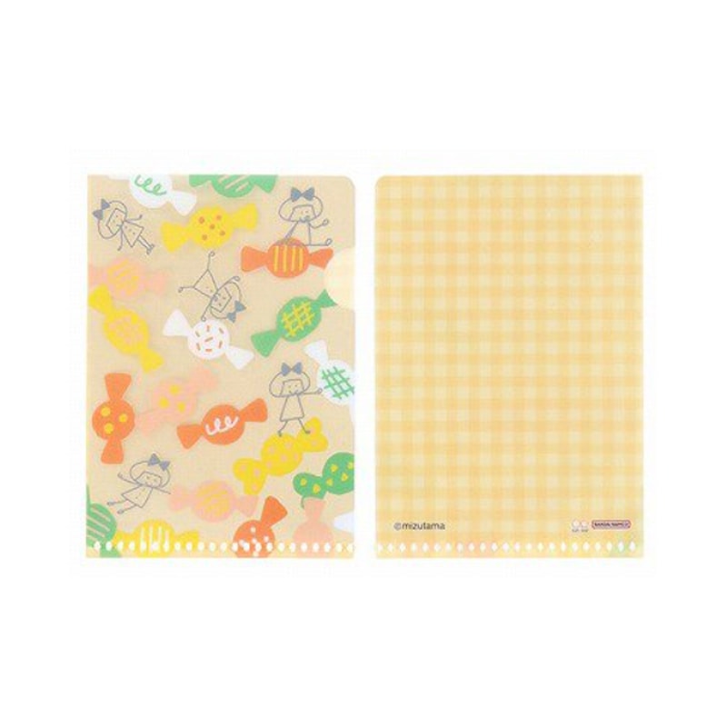 サンスター文具 mizutama クリアファイル3枚セット ピンク＋イエロー