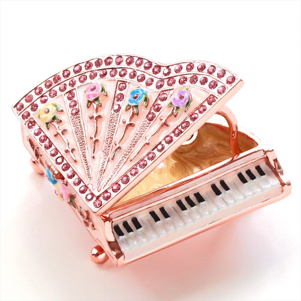 宝石箱 ジュエリーボックス ピィアース ピアノローズ ピンク 母の日