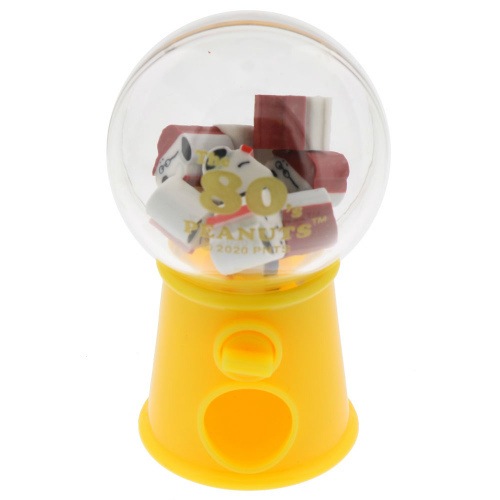 サンスター文具 ガチャっと消ゴム Peanuts 70周年 80年代 スヌーピー ガチャガチャ コレクション 全5種類 プレゼント キャラクター ステーショナリー キャラクター別 スヌーピー 文房具を贈り物に 文具の森 大人の文具ギフト館