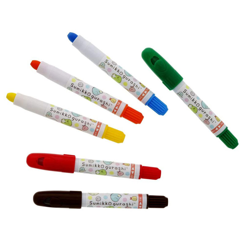 サンスター文具 すみっコぐらし すらすらかけるくれよん 6色 知育玩具 プレゼント 学習 キッズ グッズ|【文具の森】通販サイト