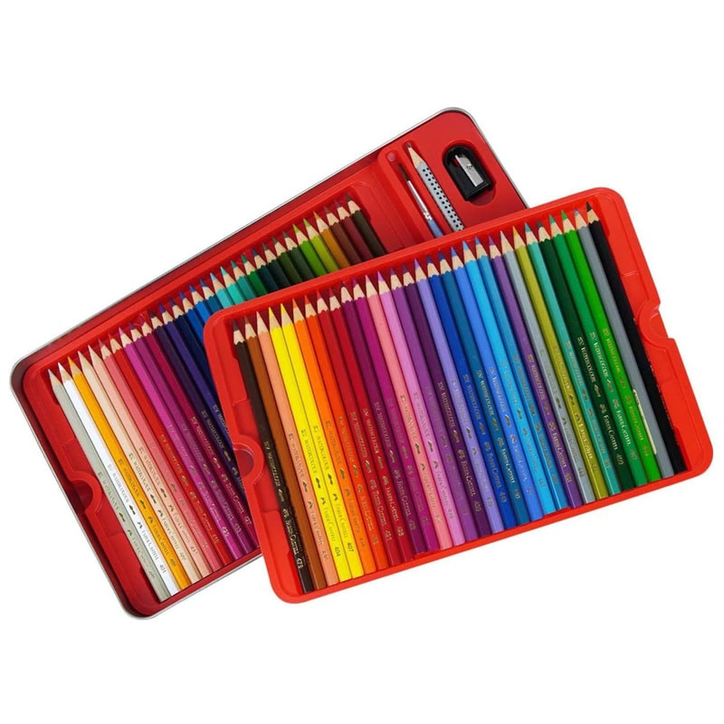 【Faber-Castell】 60色 水彩色鉛筆 ファーバーカステル 水彩色鉛筆 60色 水彩画スケッチ 水溶性 名