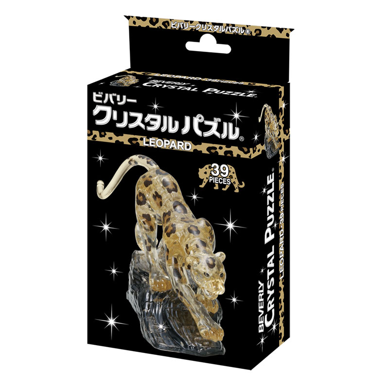 ヒョウパズル Amazon | ビバリー 39ピース クリスタルパズル ヒョウ 50275 薄茶