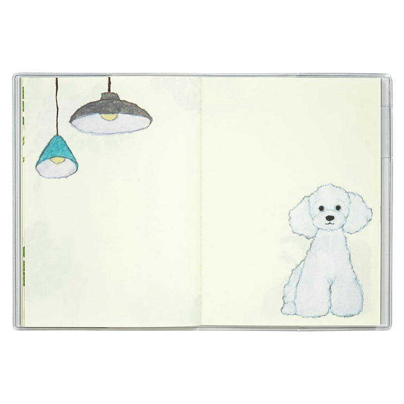 グリーティングライフ 手帳 ポメラニアン 2025年 米津祐介 24年12月始まり A6 ソフトカバー プレゼント 絵本 アート 人気