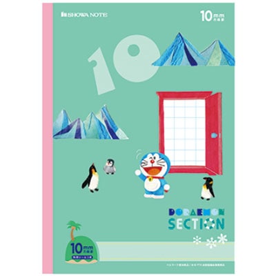 新しく貼り絵調のデザインに☆ ショウワノート ドラえもんセクション