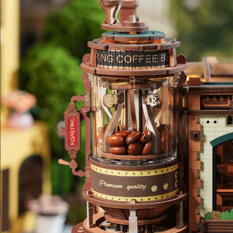 DIY MAGIC AMUSEMENT PARK コーヒー工場 組み立てキット 動く 光る