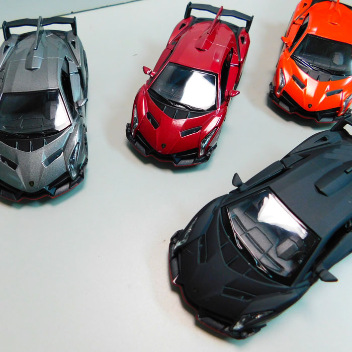 ランボルギーニ プルバックカー ブラック ミニカー イタリア