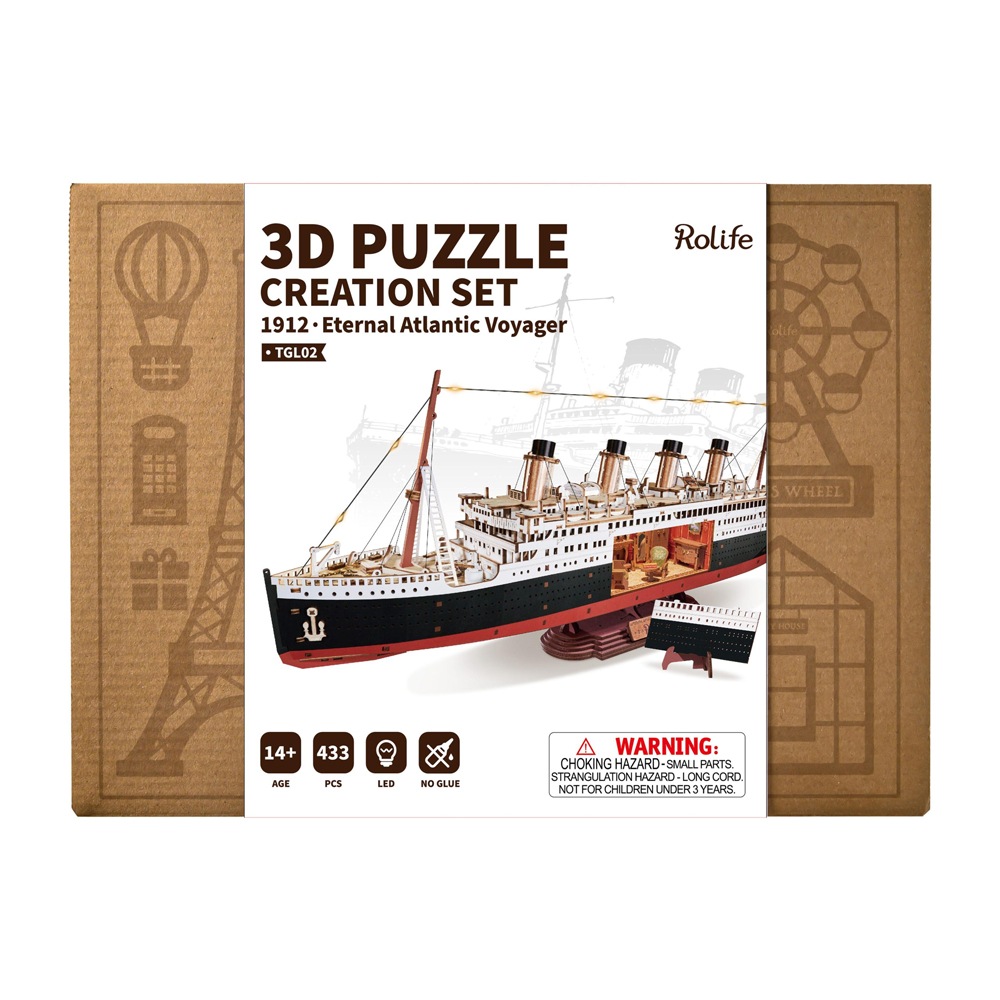 Rolife 1912 · エターナル・アトランティック・ボイジャー 3D木製
