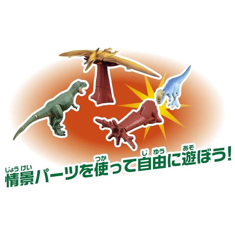 タカラトミー アニア図鑑 はじめての恐竜 陸の強者セット ジオラマ遊び