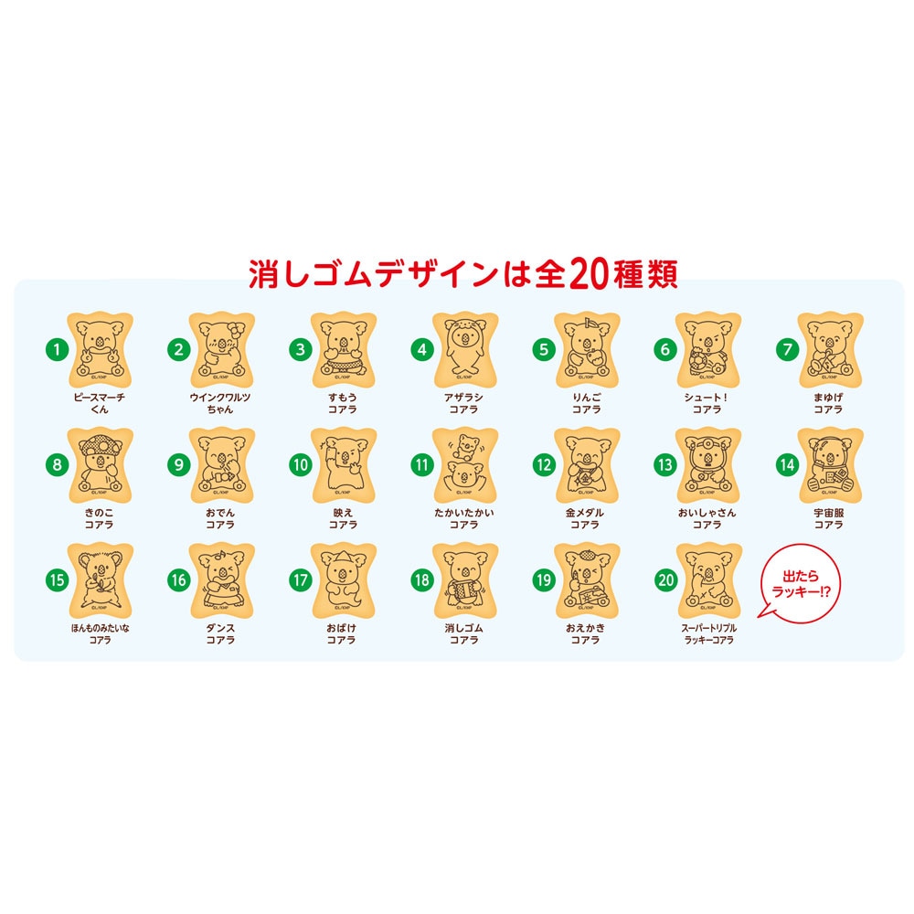 funbox シークレット コアラのマーチ ビスケット風 消しゴム