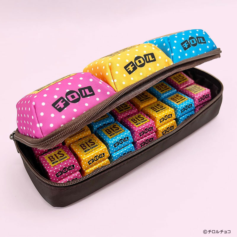 チロルチョコ ペンポーチ bis funbox ペンケース 小物入れ お