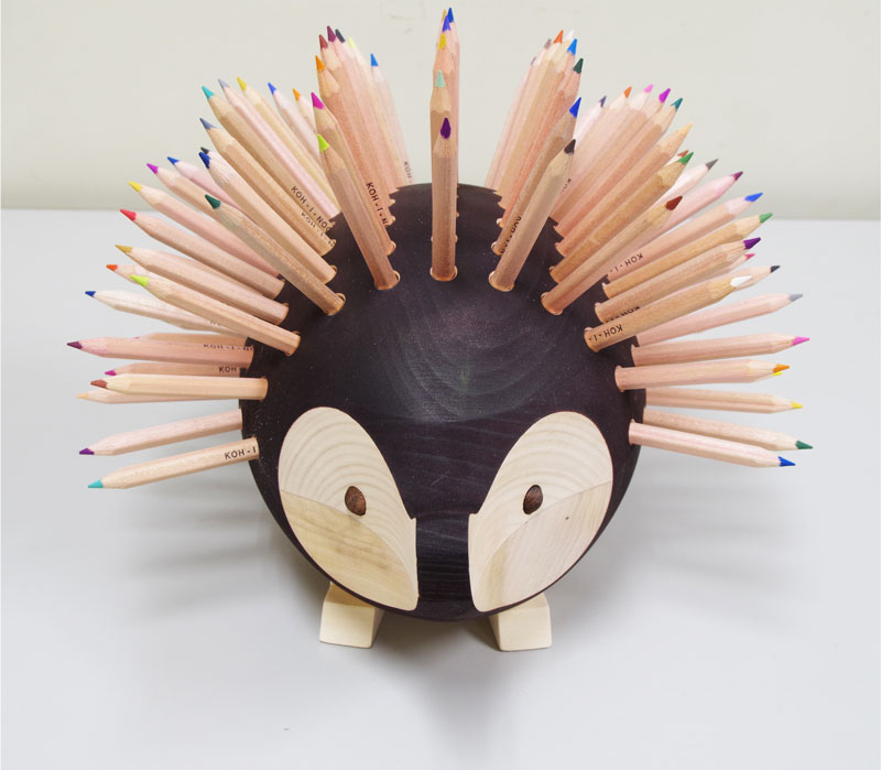 KOH-I-NOOR コヒノール ハリネズミ型色鉛筆スタンド 大 アンティーク