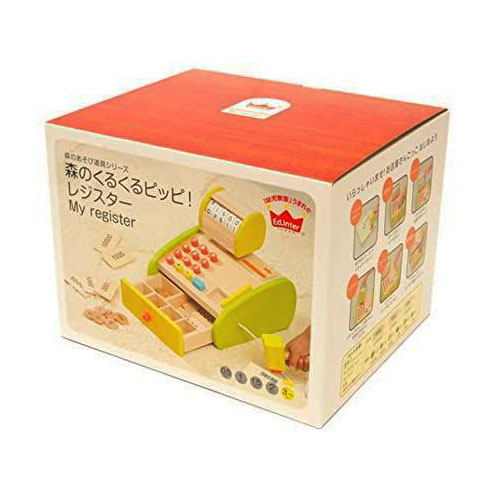 エド インター 森のあそび道具 森のくるくるピッピ レジスター おままごと 知育玩具 プレゼント お祝い クリスマス 誕生日 熨斗 高級雑貨 木製玩具用品 ままごと用品 文房具を贈り物に 文具の森 大人の文具ギフト館