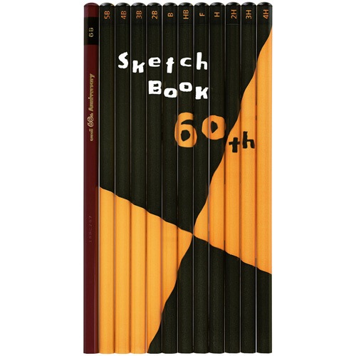60周年記念 図案スケッチブック 60th限定デザイン 鉛筆 アソート 