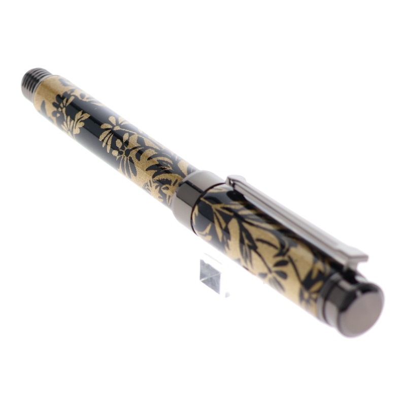 美濃和紙 友禅柄 万年筆 月光 秋の七草 コンバータ付 竹内靖貴 工芸品