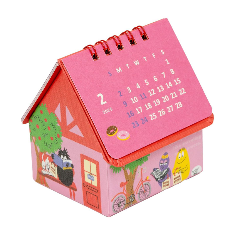 グリーティングライフ 2025年 ハウスボックス カレンダー バーバパパ