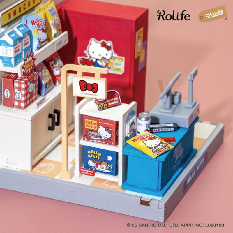 Rolife つくるんです DIY! つくろう！ミニチュアハウス ハローキティの