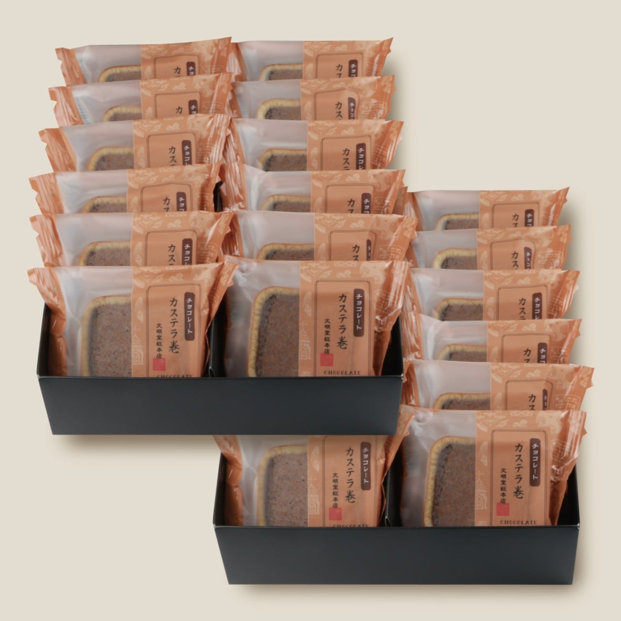 チョコレートカステラ巻　24個入