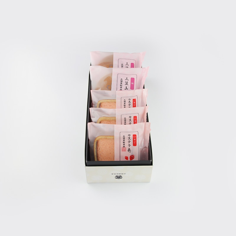 【WEB限定】 春の詰合せ0.5号（さくら三笠山・いちご巻）