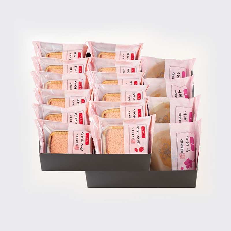 【WEB限定】 春の詰合せ3号（さくら三笠山・いちご巻）