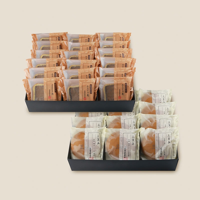 【WEB限定】冬の詰合せ4号（三笠山12・チョコレートカステラ巻18）