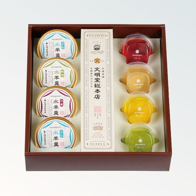 夏季限定】サマーギフトD｜長崎カステラ・水羊羹・フルーツゼリー