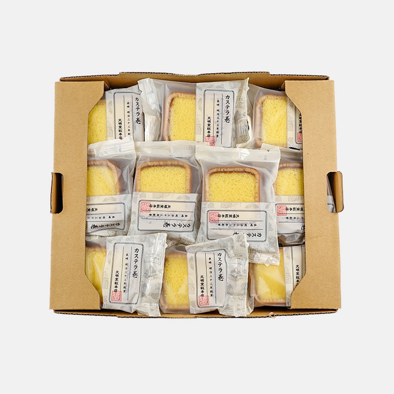 WEB限定】差し入れセット 詰合せ （カステラ巻20個、三笠山10個