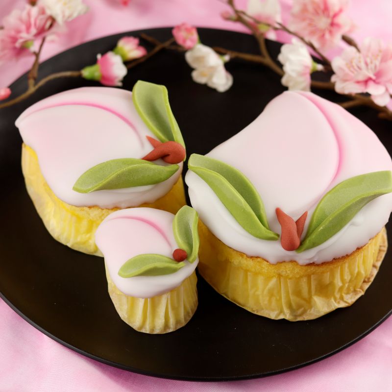 桃カステラ 小 3個入