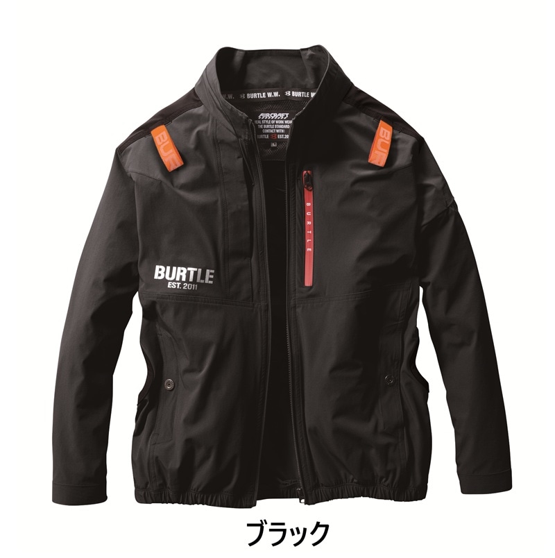 BURTLE 作業用ジャケット ファン付き ブラック BURTLE バートル 作業着 2025春夏新作 エアークラフト AC2071 AC
