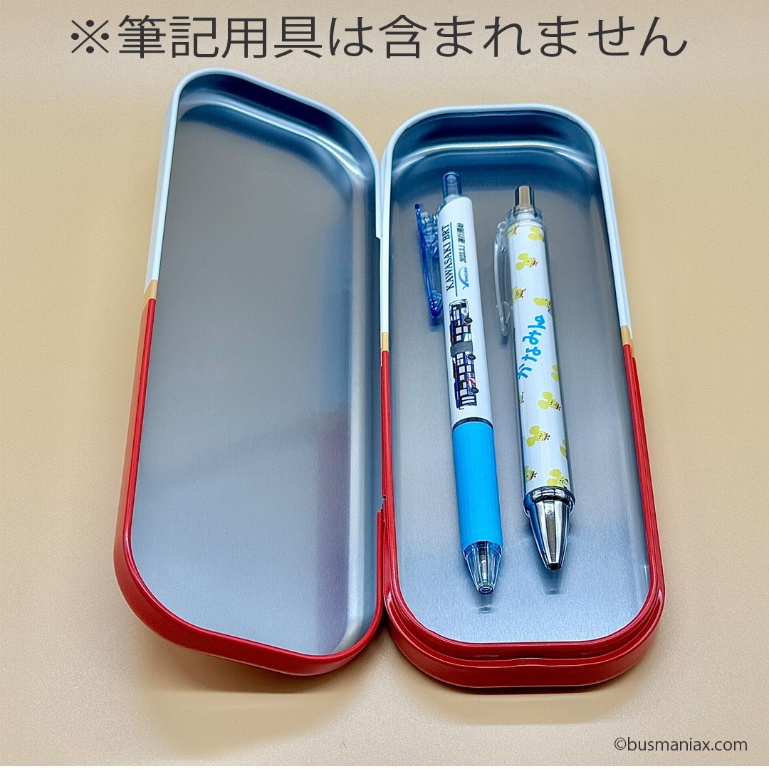 神奈川中央交通〉「かなみん」缶ペンケース（赤色／白色） | 会社名