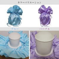 【 骨袋 骨壷カバー 】【 覆い袋のみ 】 骨壷用 覆い袋（ 骨壷袋 ） フェアリー(大) 3.5寸 4寸対応 白並用   骨壷カバーつき 仏具 仏壇 骨壷 骨壺  49日 後飾り お悔やみ 供養 犬