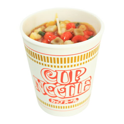 【 仏具 】【 ろうそく 】 ローソク 故人の好物シリーズ 「 カップヌードル 」 キャンドル カップ ラーメン <br> 仏壇 仏前 お供え 供物 お悔やみ 供養 ミニ寸 蝋燭 キャンドル 命日 お彼岸 49日