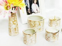 【 仏具セット 】【 ミニ仏具 6点セット ゆい花】香炉灰つき   花器 香炉 湯呑 供物台 香炉灰セット 具足 仏具一式 供養 犬 猫 ペット供養にも  |仏具セット|仏具