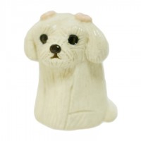 【 ペット仏具 ペット骨壷 】 手元供養 ミニ骨壷 マルチーズ 専用マットつき ピンク 手元供養 遺骨入れ SD-9 （ 信楽焼 ）