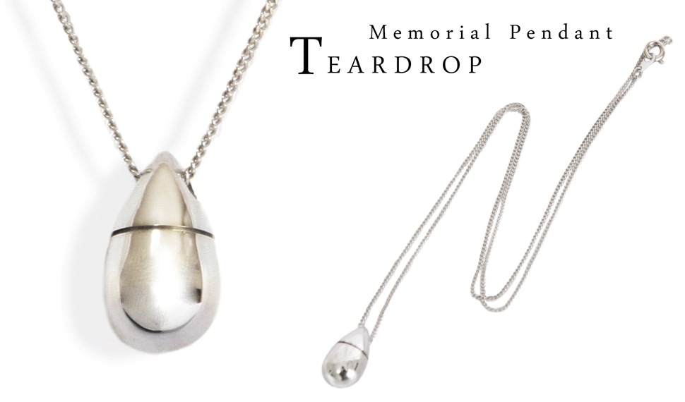 遺骨ペンダント メモリアルペンダント ティアドロップ シルバー Br ネックレス ジュエリー 仏具 生活防水 遺骨カプセル 遺骨