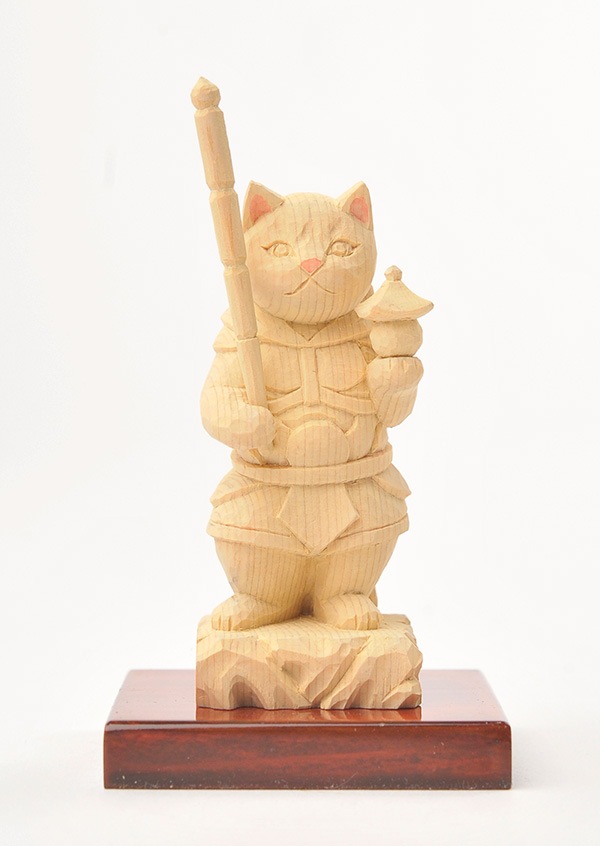 【猫忠さま専用】 仏像】猫福神 猫毘沙門天さま | 猫仏 猫福神 | | 仏像ワールド