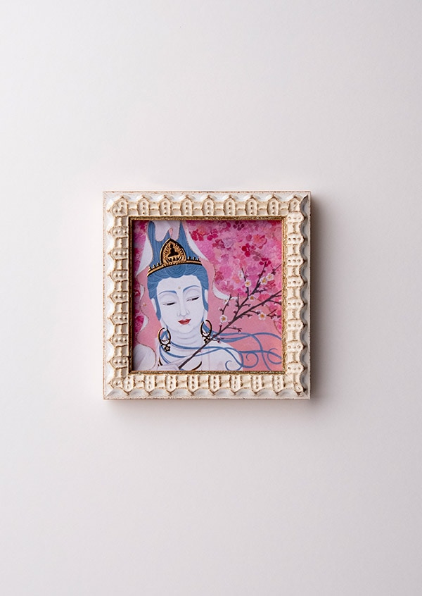 梅結びつばき　原画　A4サイズ 梅結びつばき 原画 A4サイズ 椿・番号R-28 | 成願義夫のオリジナル