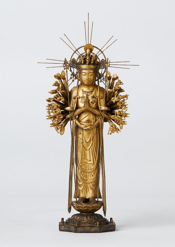 ☆新品同様☆イスム スタンダード 百済観音 仏像 ポリストーン☆T11