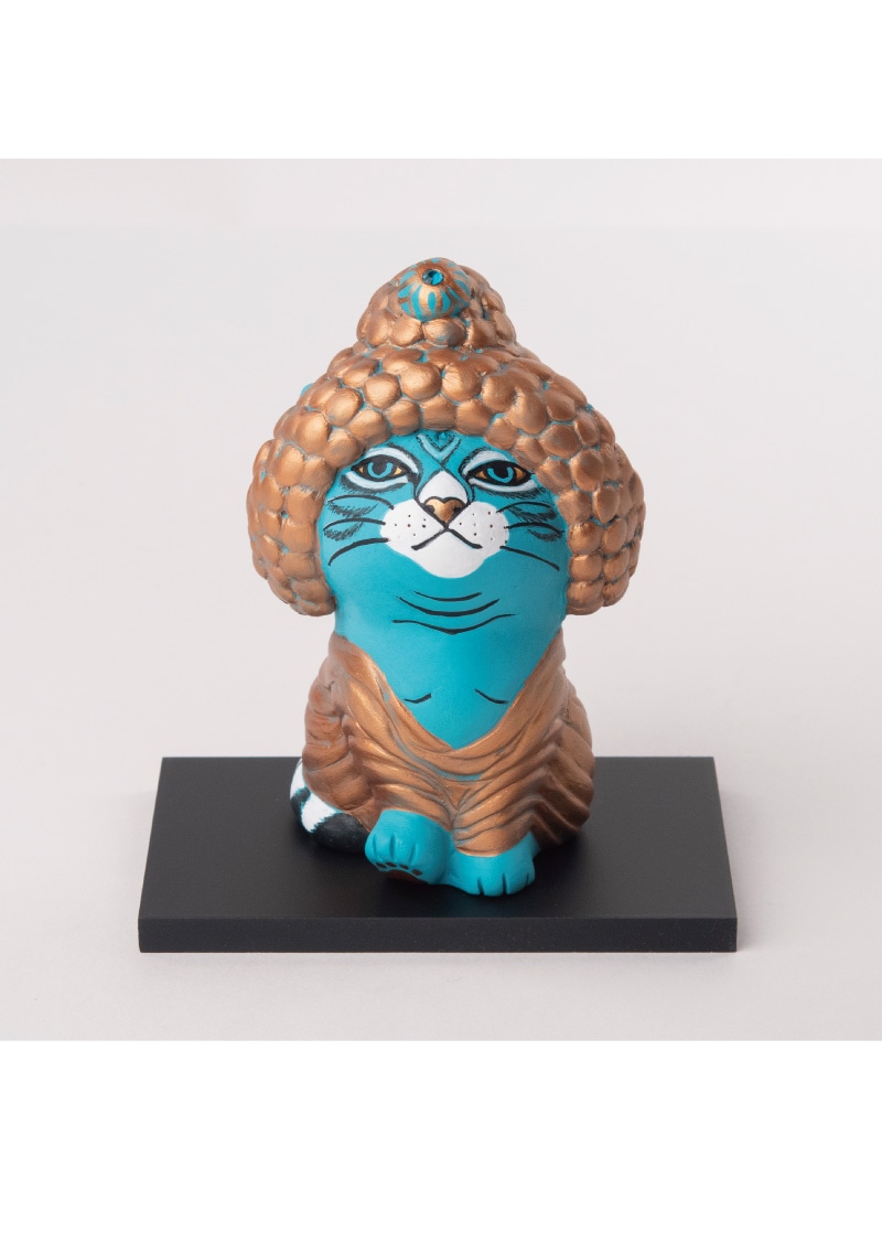 希少品】エサシトモコ コネコッチ 五劫思惟仏猫 陶土 仏ニャン