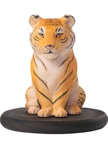 【12月末発送予定】幸せを授ける十二支木彫りコレクション 寅（とら）