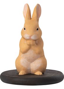 【12月末発送予定】幸せを授ける十二支木彫りコレクション 卯（うさぎ）