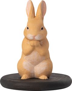 幸せを授ける十二支木彫りコレクション 卯（うさぎ）