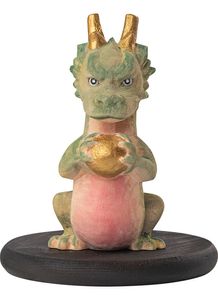 【12月末発送予定】幸せを授ける十二支木彫りコレクション 辰（たつ）