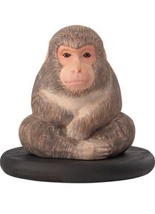 幸せを授ける十二支木彫りコレクション 申（さる）