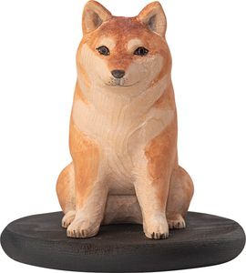 幸せを授ける十二支木彫りコレクション 戌（いぬ）