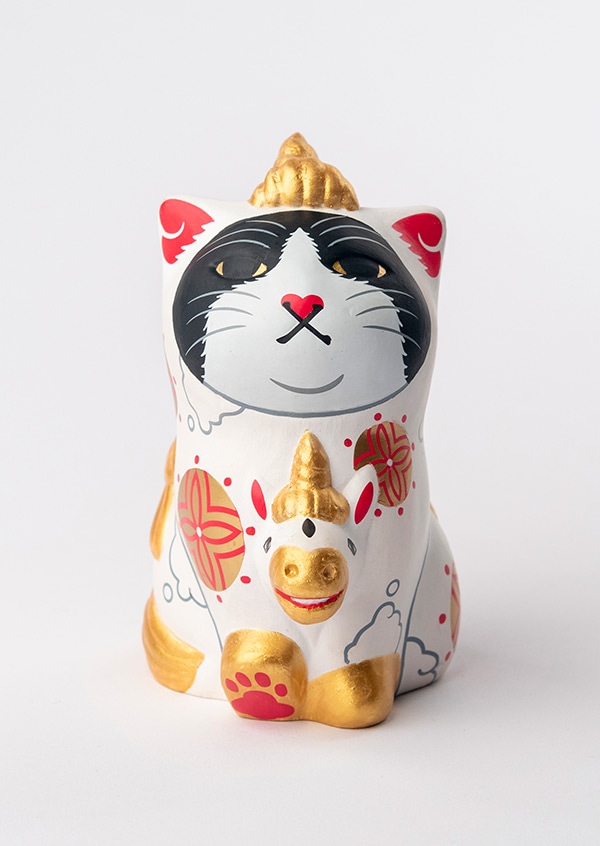 ねこ 天馬司 18b 22個 開運 みんなのカオデカクン 天馬猫 紅白 紅白セット てんまにゃん 白