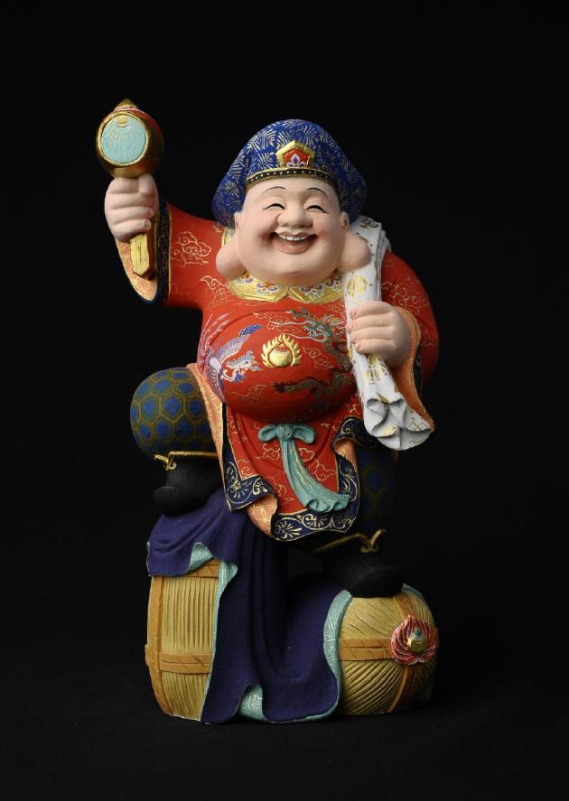 仏像】大黒天 - 篁千礼彩色 | 日本の手技,本格彩色仏像（篁千礼
