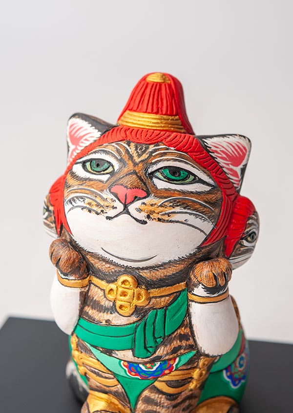 仏像】チビデカクン 猫阿修羅 エサシトモコ作 | 日本の作家
