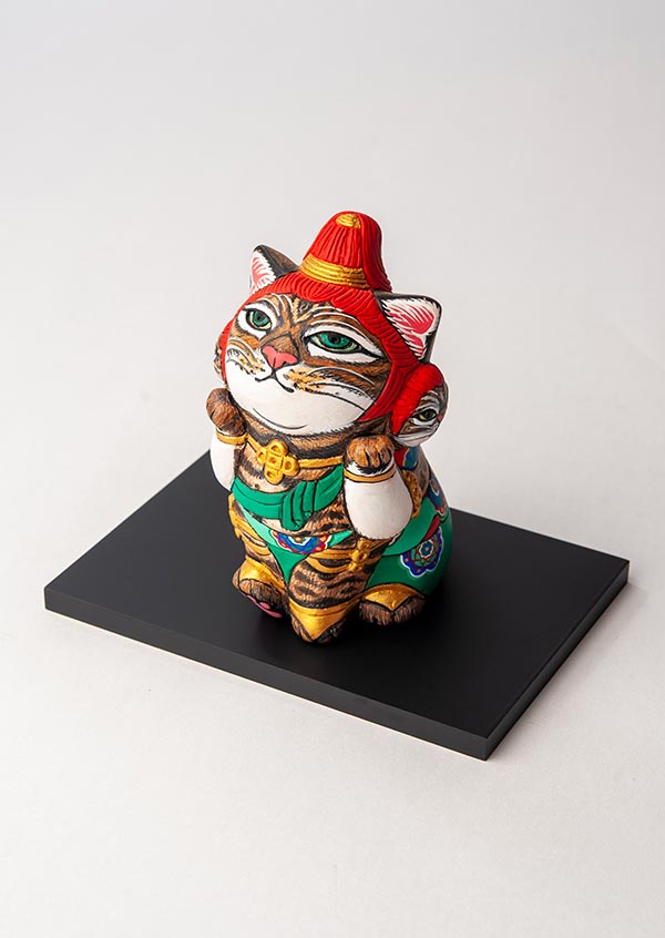 【希少品】エサシトモコ チュウデカクン あまびえ猫 陶土 仏ニャン 仏像ワールド