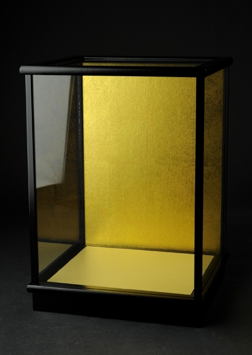 金属製ガラスディスプレイケース 仏像】【黒フレーム】ガラスケース - Sサイズ | 展示ケース・展示台